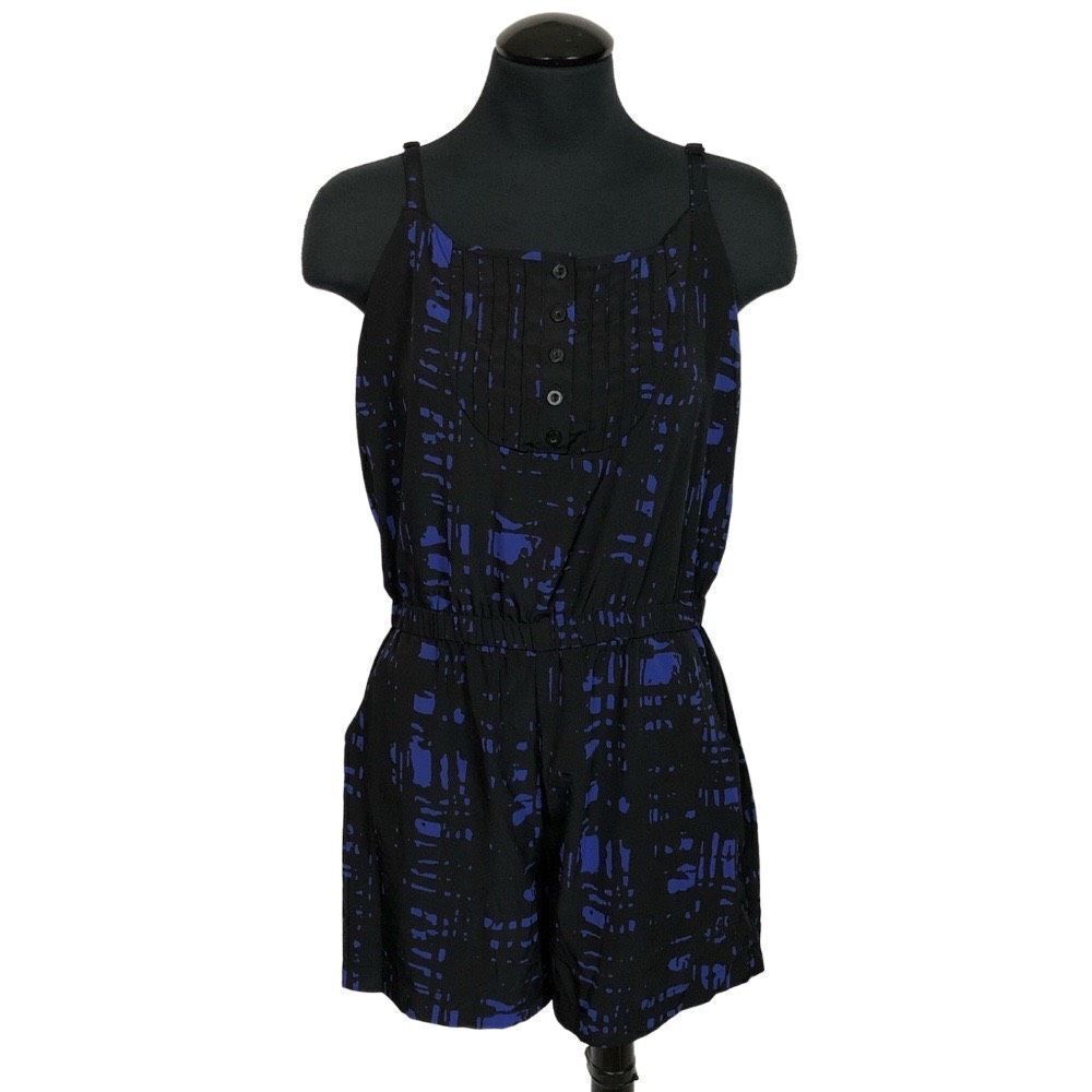 To The Max Blue Geometric Romper - Women’s M
